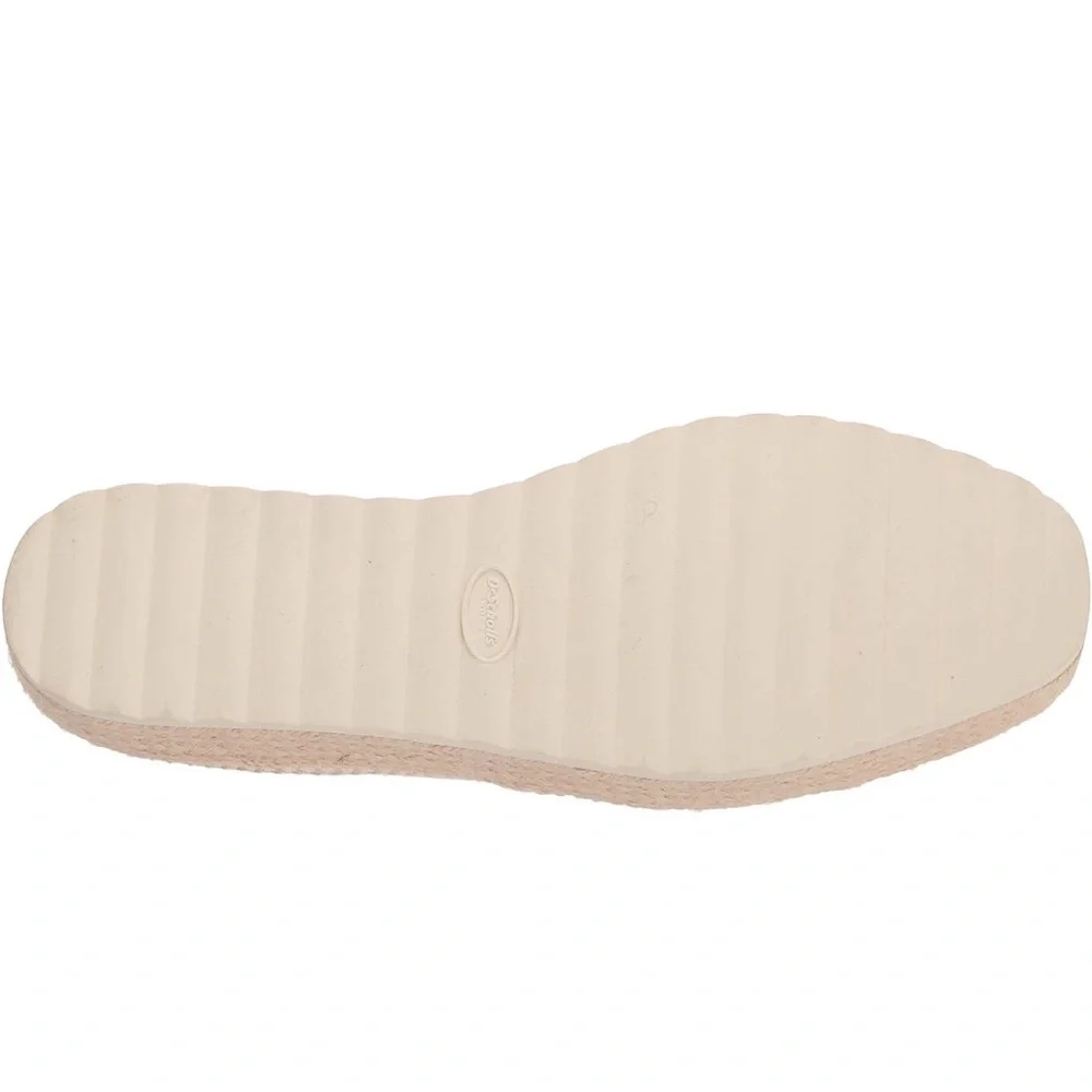 NIB Dr.Scholl's Sunray Espadrille Slip On Shoes Size 6.5 White Canvas Jute Sole
